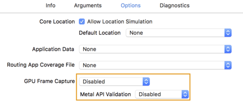 configuration de métal
Options