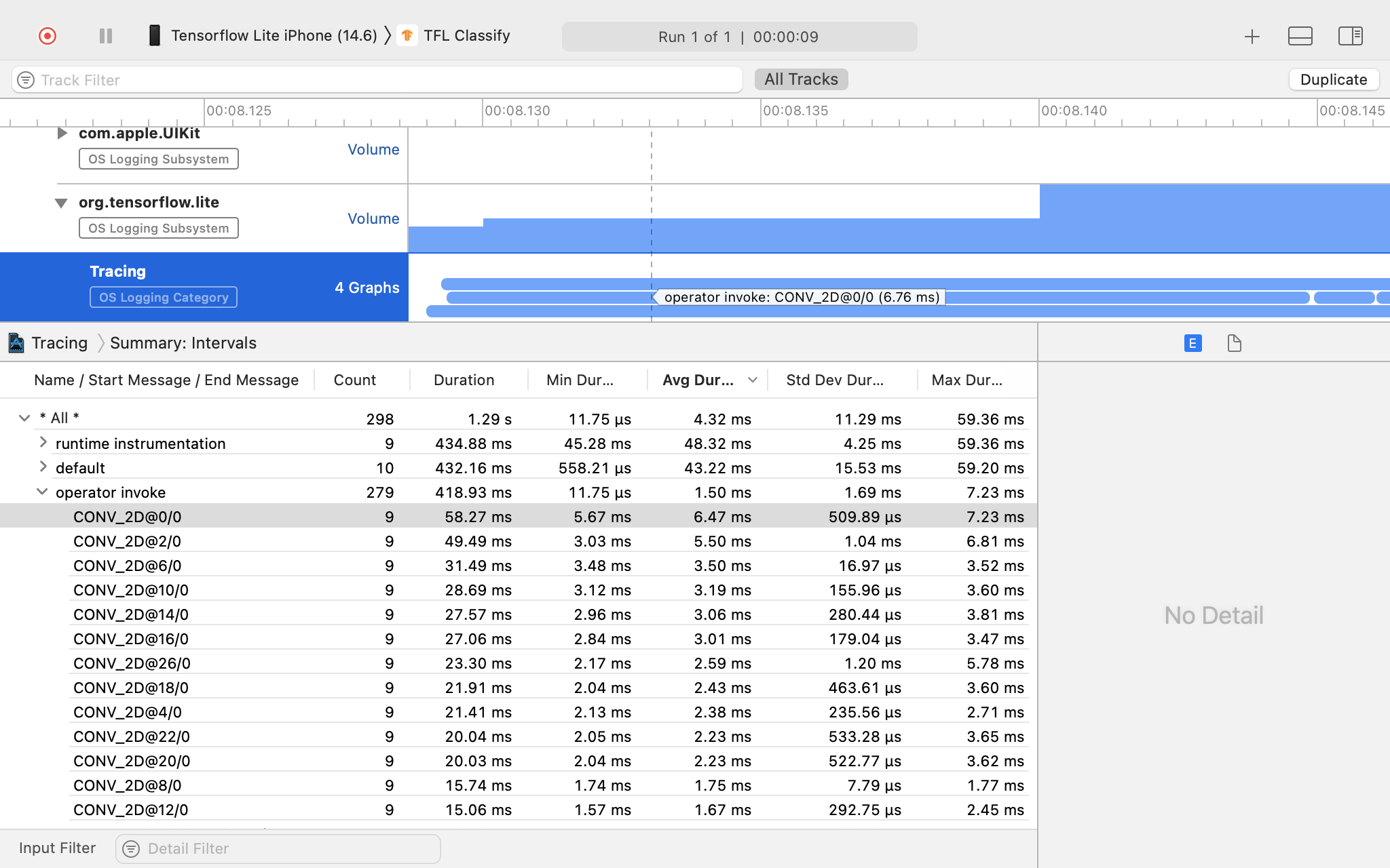 Xcode 계측 트레이스