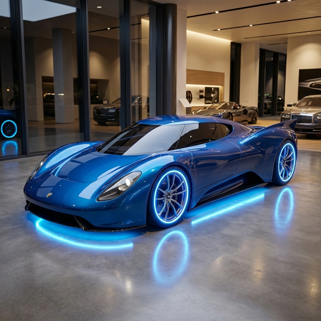 最終的なコンセプトカーを示す出力