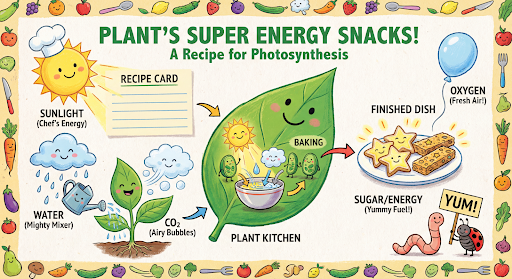 Infographie générée par IA sur la photosynthèse
