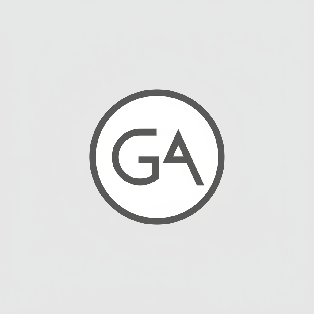 Logo sederhana dan modern dengan huruf &#39;G&#39; dan &#39;A&#39;...