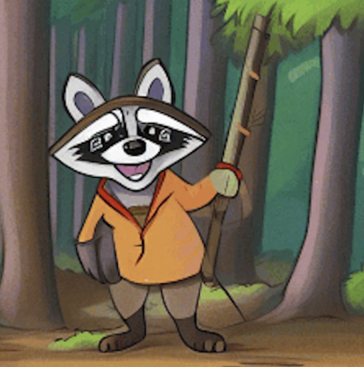 Generated image of a raccoon that aligns with the prompt
