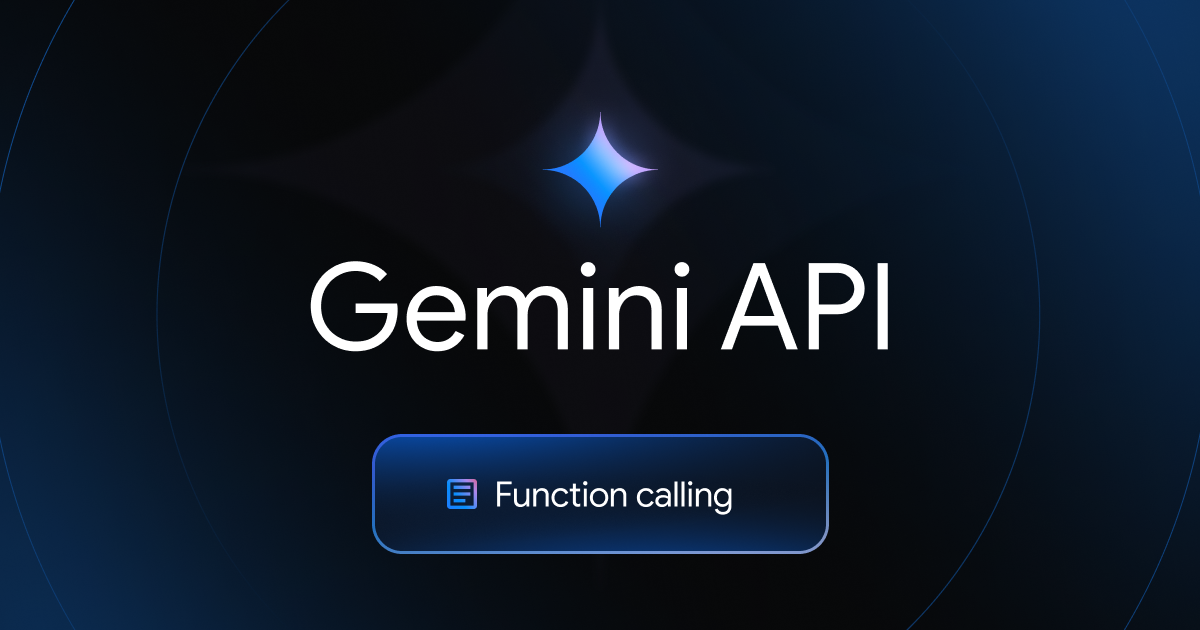 การเรียกใช้ฟังก์ชันด้วย Gemini API | Google AI for Developers